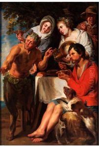 Der Satyr Beim Bauern by Jacob Jordaens