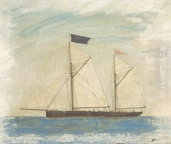 Twin Masted Ship - view 1