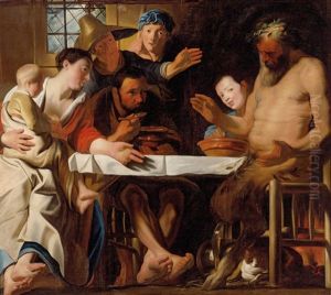 Der Satyr Beim Bauern by Jacob Jordaens