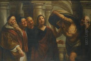 Christ Healing The Paralytic At The Pool Of Bethesda (collab. W/workshop) by Jacob Jordaens