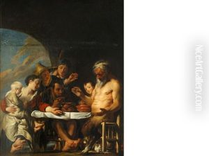 The Satyr And The Peasants by Jacob Jordaens