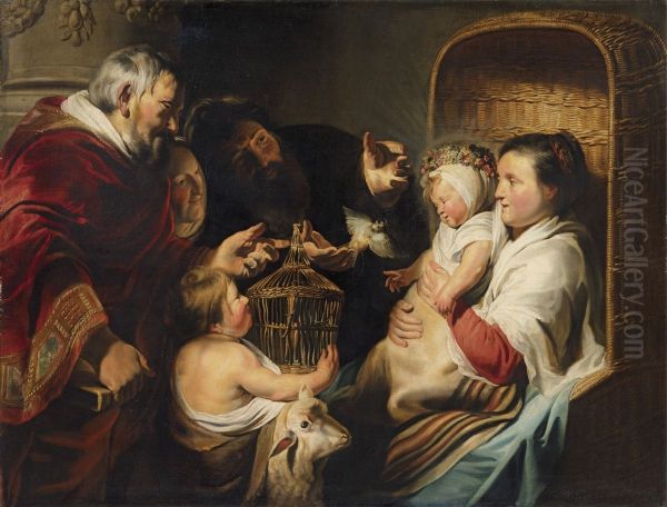 The Holy Family With The Infant Saint John And His Parents - view 1