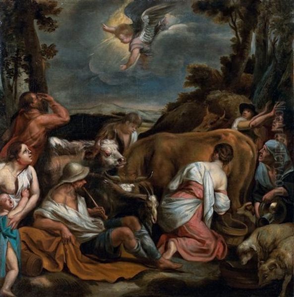 L'annonce Faite Aux Bergers (after Jacopo Bassano) - view 1