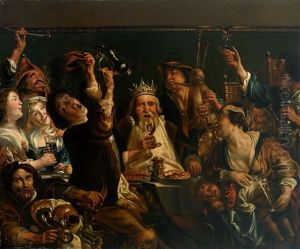 Das Fest Des Bohnenkonigs by Jacob Jordaens