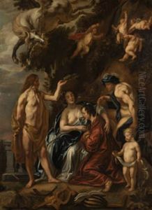La Inspiracion Poeta by Jacob Jordaens