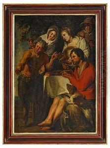 Maltidsscen by Jacob Jordaens