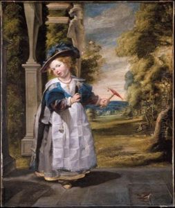 Portrait Of The Painter's Daughter Anna Catharina, Standing On A Terrace Holding Her Pet Finch Portrait Of The Painter's Daughter Anna Catharina, Standing On A Terrace Holding Her Pet Finch