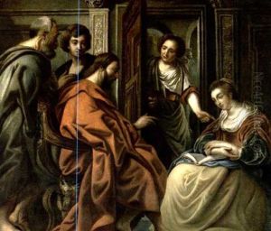 Le Christ Et Marthe by Jacob Jordaens