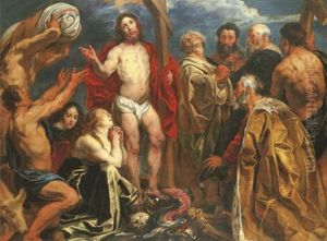 Christ Triumphant With The Nine Penitents