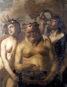 Flore, Silene Et Zephyr by Jacob Jordaens