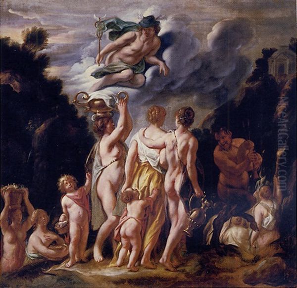 Mercury Espying Herse And Her Sisters - view 1