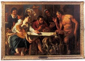 Le Satyre Et Les Paysans by Jacob Jordaens