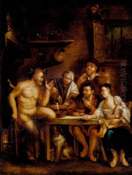 Figurer Ved Et Bord - view 1