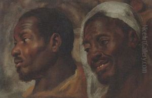 Heads Of Two African Men Heads Of Two African Men