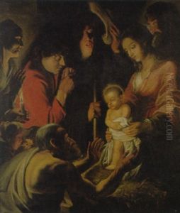 Adorazione Dei Pastori by Jacob Jordaens