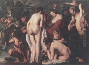 Homage To Pamona (allegory Of Fruitfulness) by Jacob Jordaens
