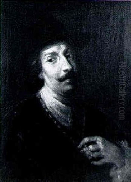 A Man, Half Length, Wearing A Black Hat - view 1