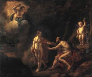 Venus Overlooking Jupiter And Juno by Jacob Jordaens