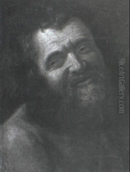 The Head Of A Laughing Bearded Man - view 1