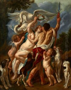 Venus And Adonis by Jacob Jordaens