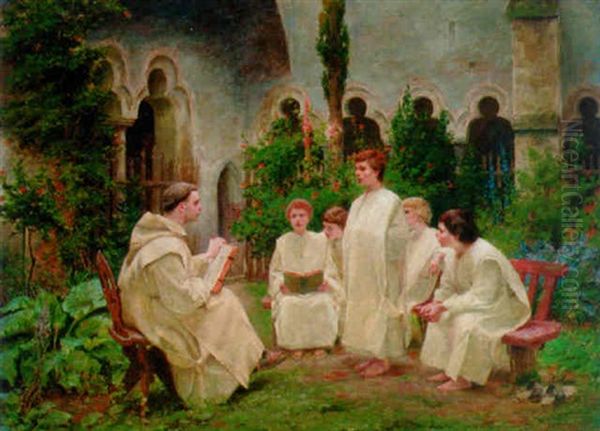 The Lesson In The Cloister - view 1