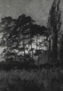 Abendstimmung Uber Heidelandschaft by Ernst Pasqual Jordan
