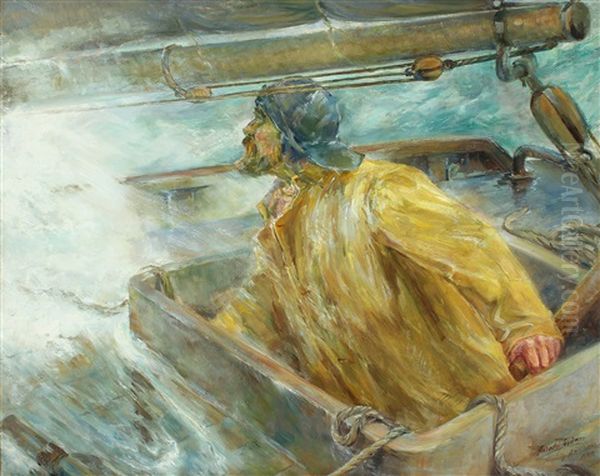 Fisher In Stormy Weather - view 1