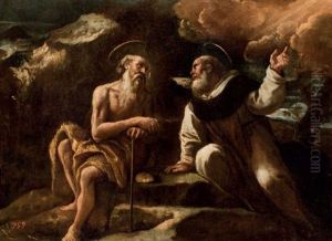 San Antonio Abad Y San Pablo Ermitano by Lucas Jordan
