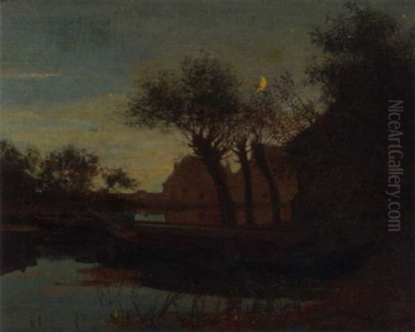Oude Wetering - Oude Handels-binnenhaven Uit Den O.i. Comp.tijd - view 1