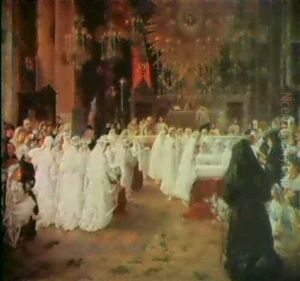 The First Communion by Pio Joris