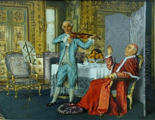 Religious Figure With A Musician - view 1