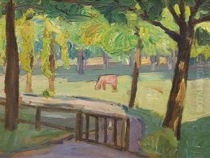 Grazing Horse, Lilienthal by Carl Joerres