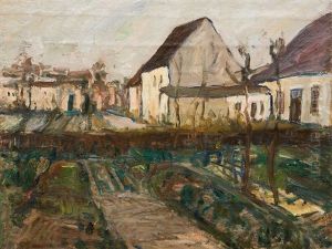 Gardens And Houses In Autumn by Carl Joerres