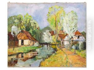 At The Worpe Near Lilienthal by Carl Joerres