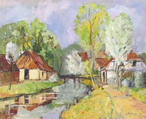 An Der Worpe Bei Lilienthal (fruhling) by Carl Joerres