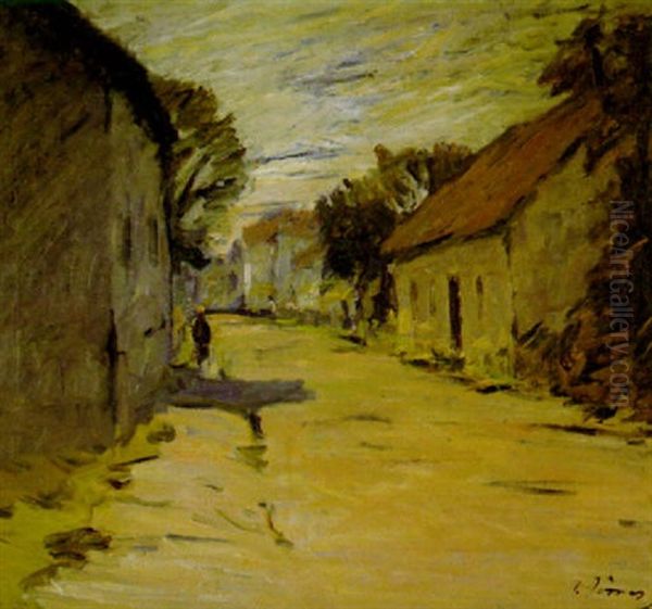 (lilienthaler?) Dorfstrasse In Sonnenlicht Und Schatten - view 1