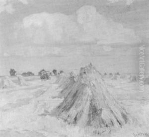 Kornernte Bei Lilienthal by Carl Joerres