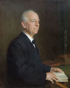 A Portrait Of Jan Jacob Van Geuns by Pieter Josselin de Jong