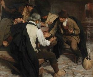 Italian Morra Players by Pieter Josselin de Jong