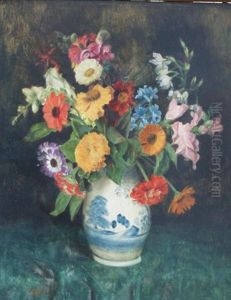 Stillife With Flowers by Josef Jost