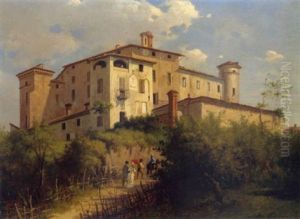 Castello Di Scipone Vicino A Salsomaggio by Carlo Jotti