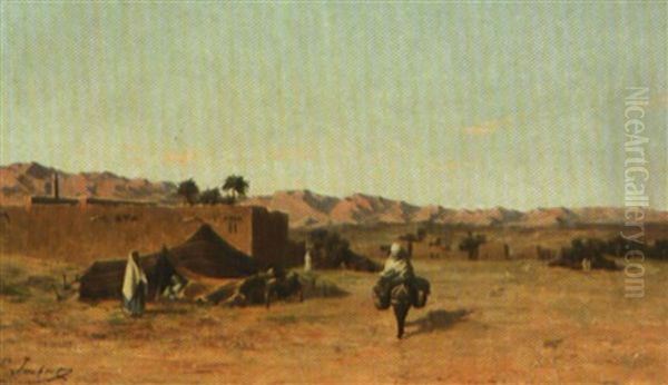 Tentes Aux Abord De L'oasis - view 1