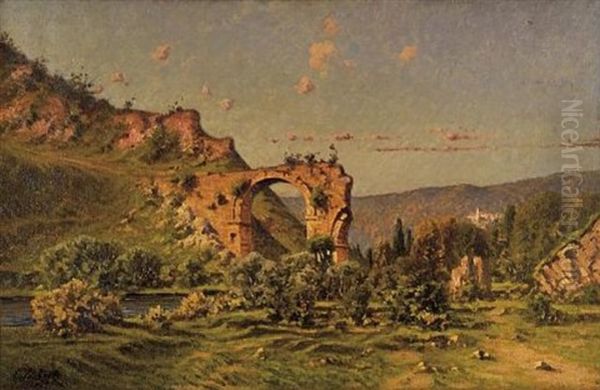 The Hadrianion Aquaduct In Filothei - view 1