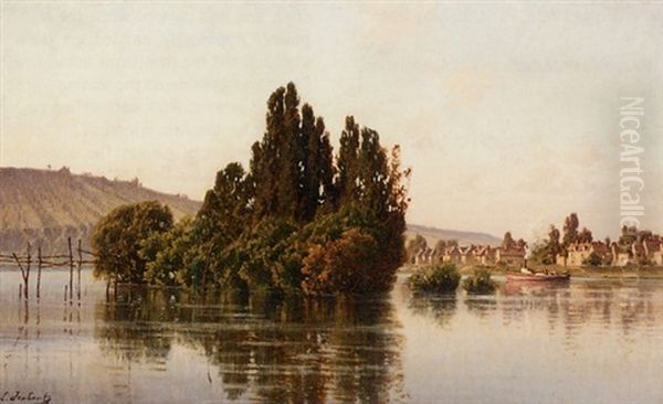 Bateaux A Vapeur Sur Une Riviere - view 1