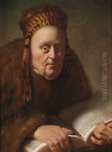 Alte Frau Mit Buch - view 1