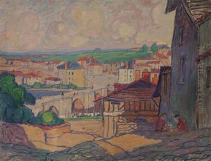 Limoges, Le Pont Saint-etienne by Leon Jouhaud