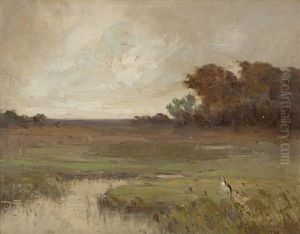 Corte Madera Marsh, Marin County by Amedee Joullin