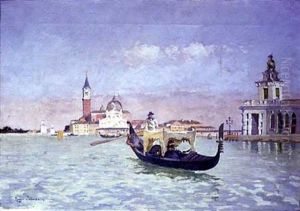 Gondole A Venise by Roger-Joseph Jourdain