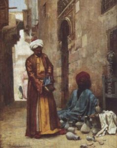 Marchand De Gargoulettes Au Caire by Roger-Joseph Jourdain