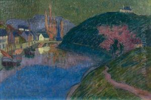 Le Port De Pont-aven by Emile Jourdan